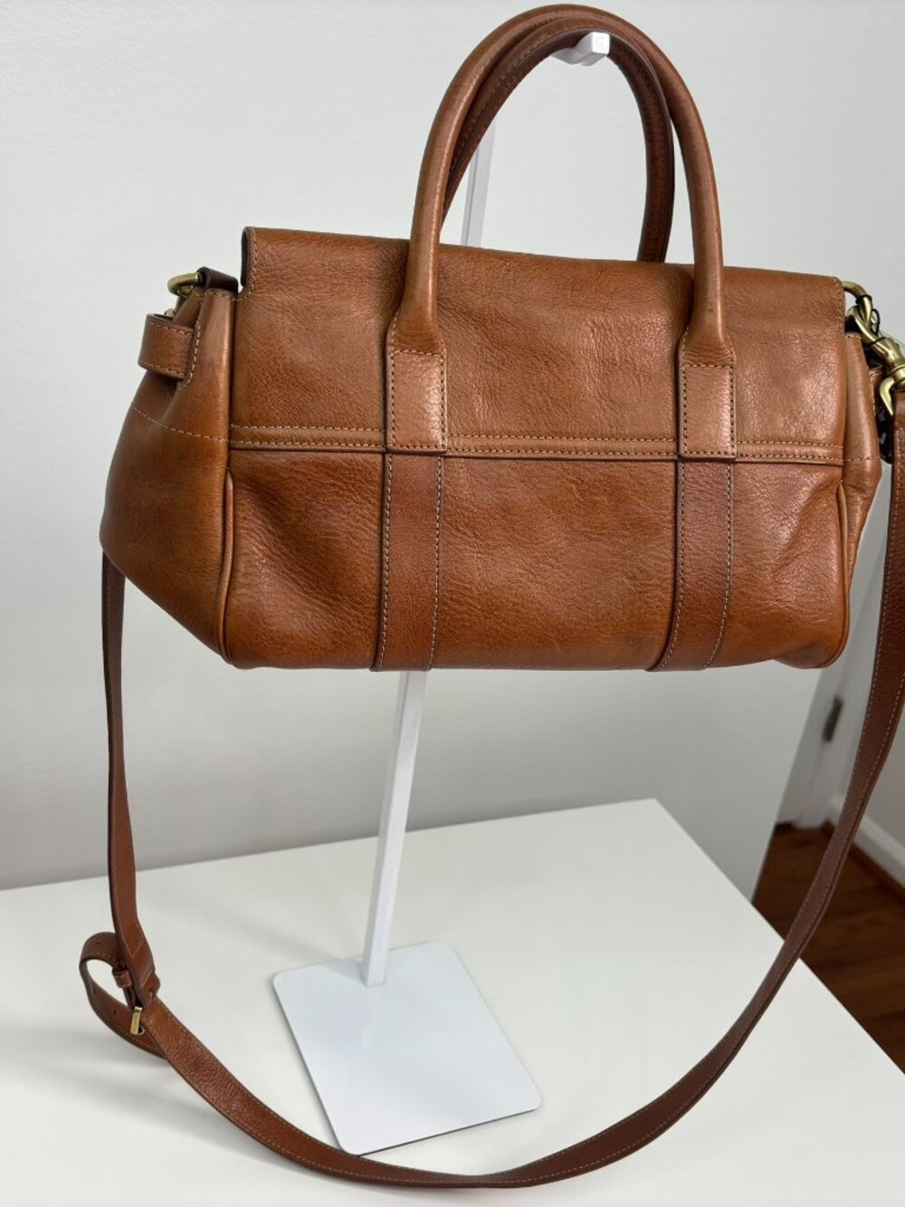 🔥 AUTHENTIC Mulberry Small Bayswater Satchel in Oak Leather 🔥 - Picture 6 of 8